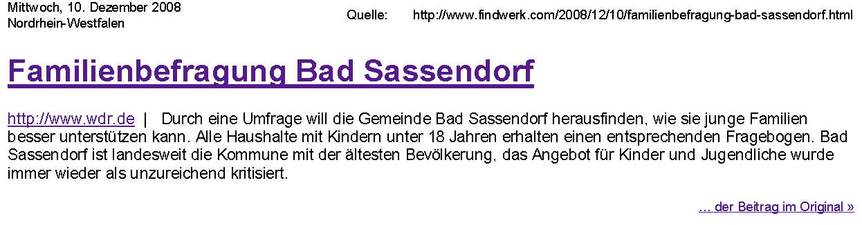 2008 12 10 meldung zur familienbefragung bs auf wdr